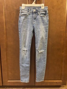 Old Navy High Rise Rockstar Jeggings with Knee Rips girls size 14